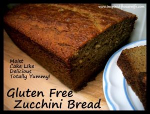 Gluten Free Zuchinni Bread