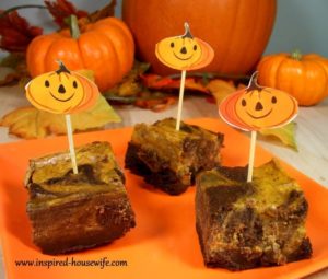 Pumpkin Cheesecake Swirl Brownie