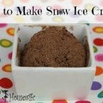 How To Make Snow Ice Cream