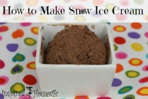How To Make Snow Ice Cream