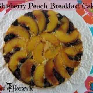 Blueberry Peach Breakfast Cake