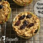 Oatmeal Breakfast Muffins by Inspired Housewife
